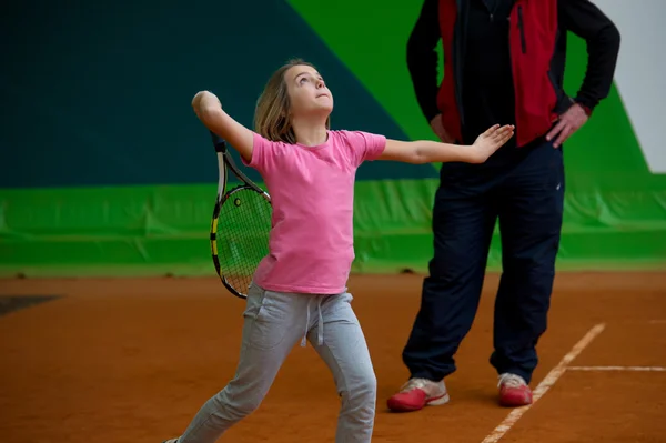 École de tennis en plein air — Photo