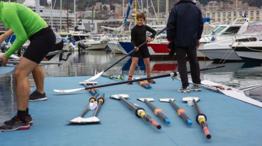 Ders kürek için çocuk