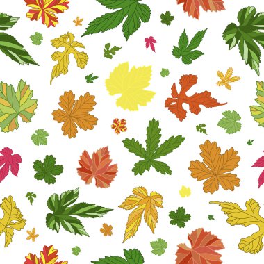 Güzel desen yaprak. Sonsuz arka plan.