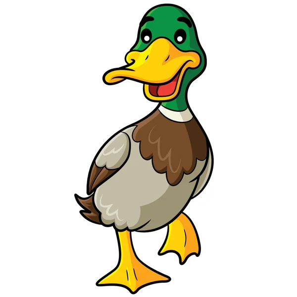 Dibujos animados de pato — Vector de stock