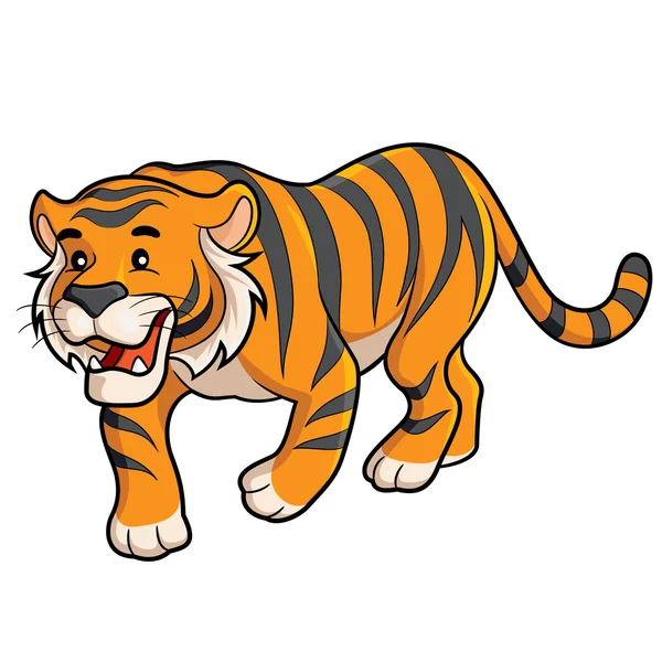 Tiger Cartoon — Stock Vector