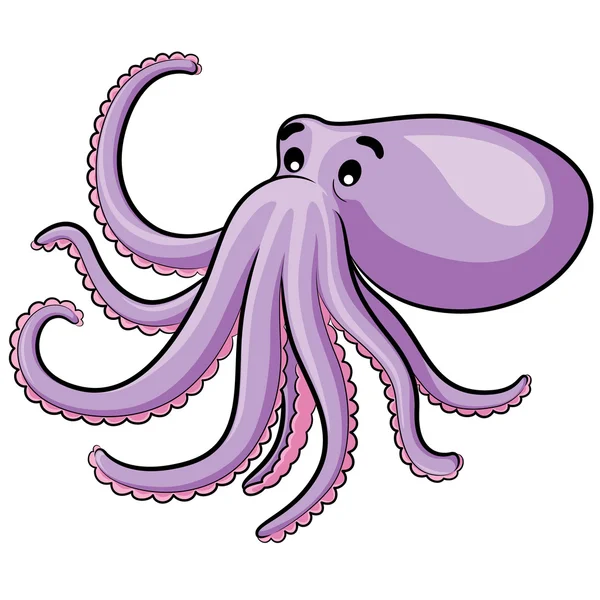 Caricatura de pulpo — Vector de stock