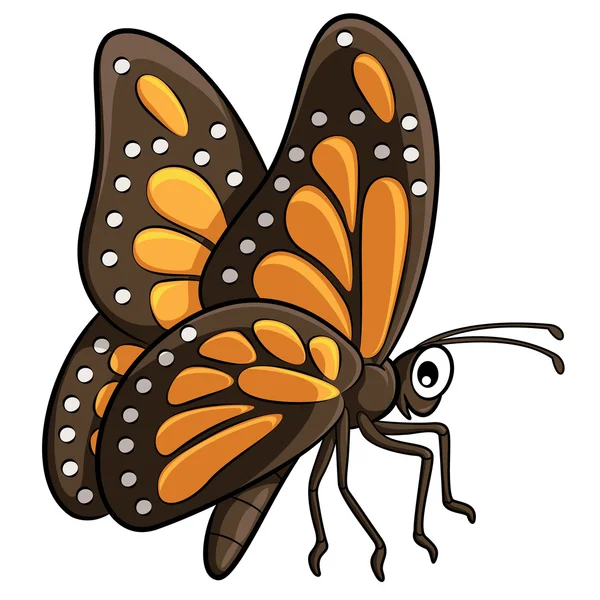 Kelebek karikatür Stok Illüstrasyon