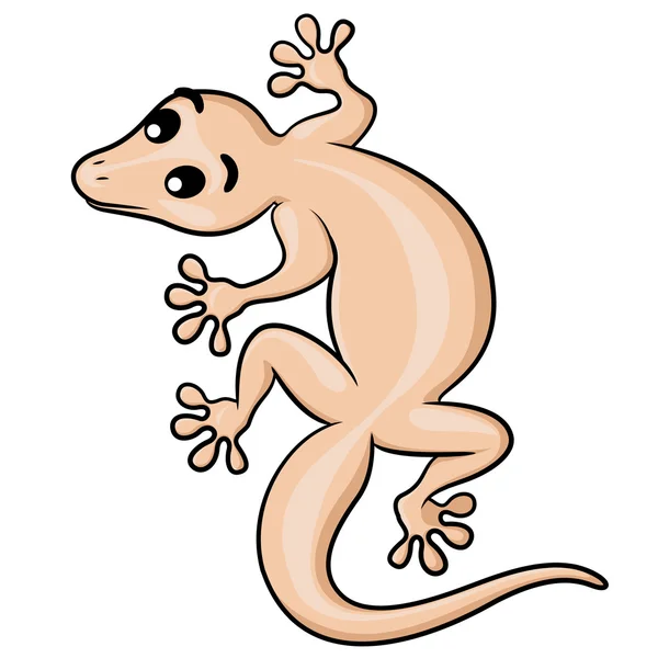 Lagarto de dibujos animados — Vector de stock