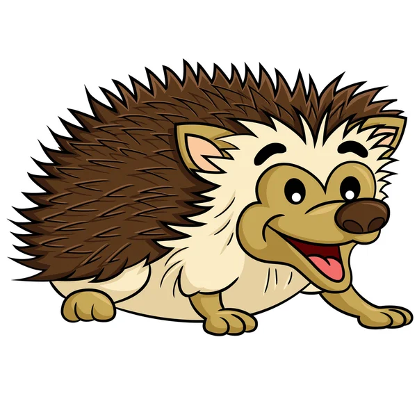 Kartun Hedgehog Cute - Stok Vektor