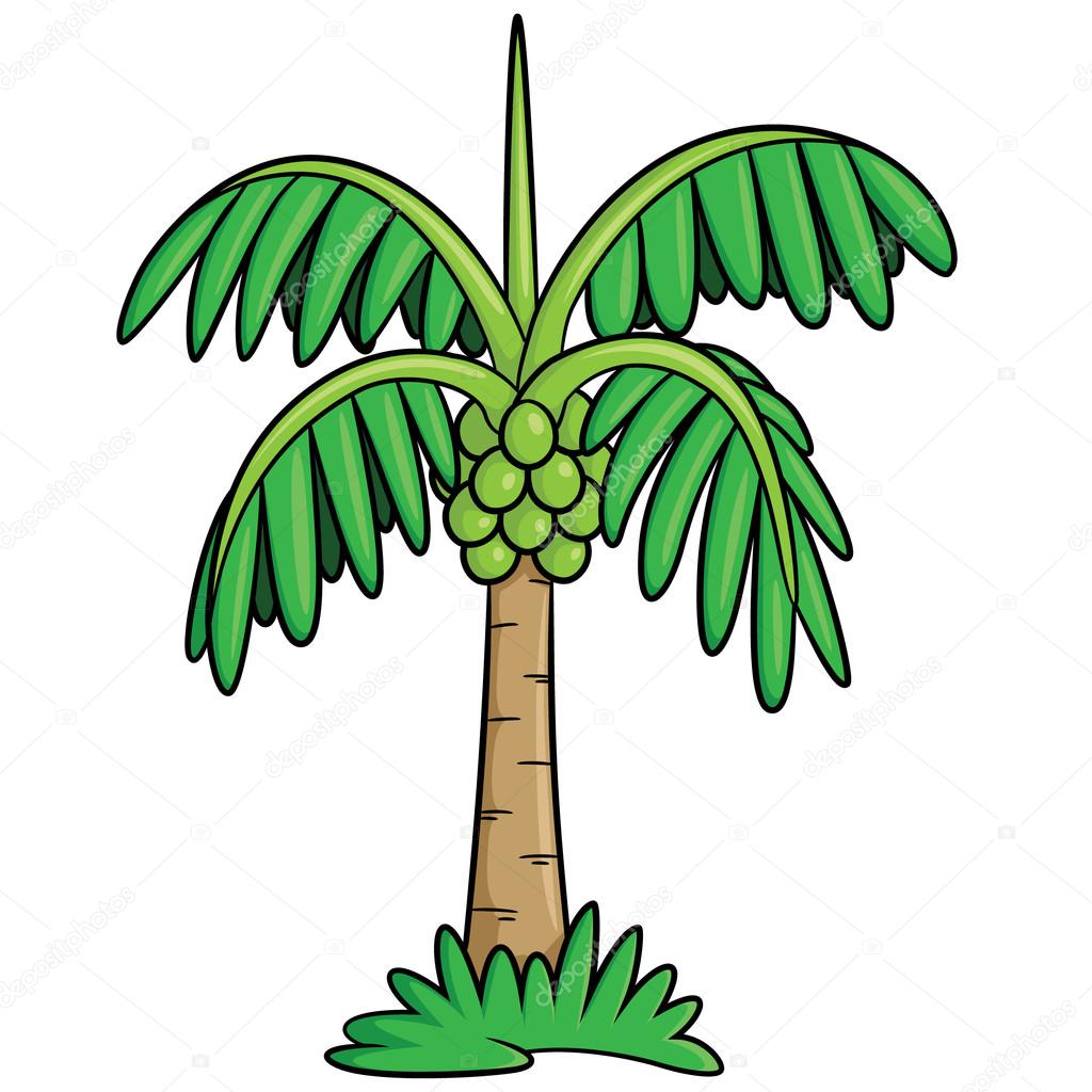 Coconut Tree Cartoon Stock Vector Image by ©rubynurbaidi #87915228