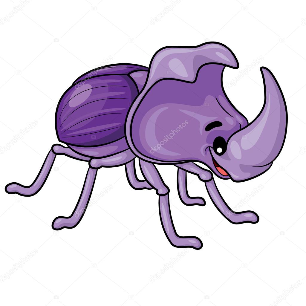 Rhinoceros Beetle Cartoon