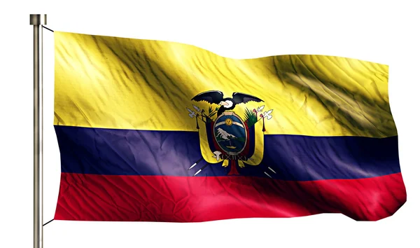 Національний прапор Еквадору — стокове фото