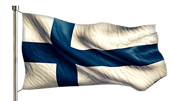 Národní vlajka Finska — Stock fotografie