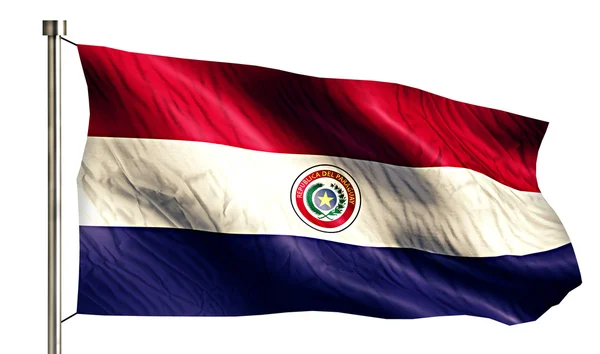 Bandeira Nacional do Paraguai — Fotografia de Stock
