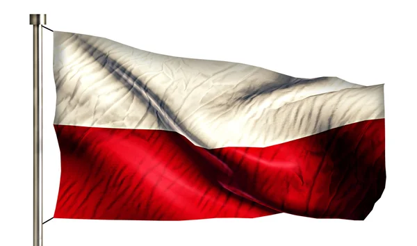 Polonia bandera nacional — Foto de Stock