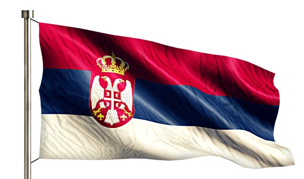 Bandera Nacional de Serbia — Foto de Stock