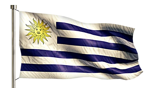 Bandeira Nacional do Uruguai — Fotografia de Stock