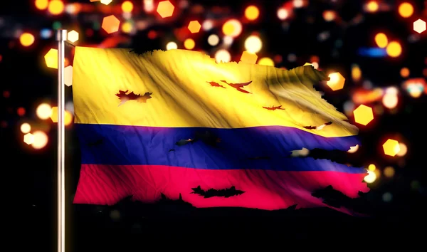Національний прапор Колумбії — стокове фото