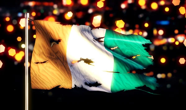 Кот д'Івуар Національний прапор — стокове фото