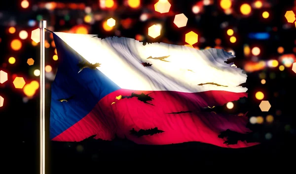 Nationalflagge der Tschechischen Republik — Stockfoto