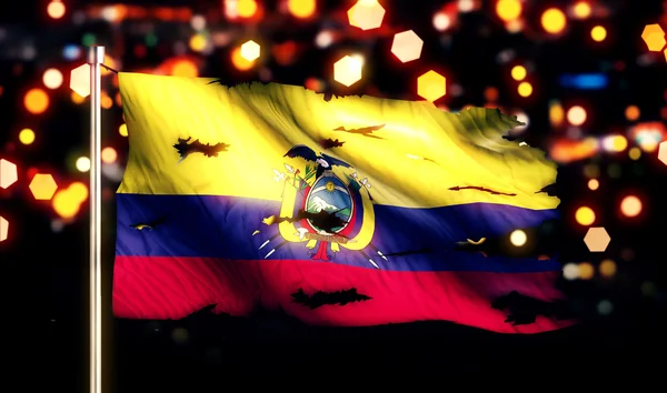 Ecuadorianische Nationalflagge — Stockfoto