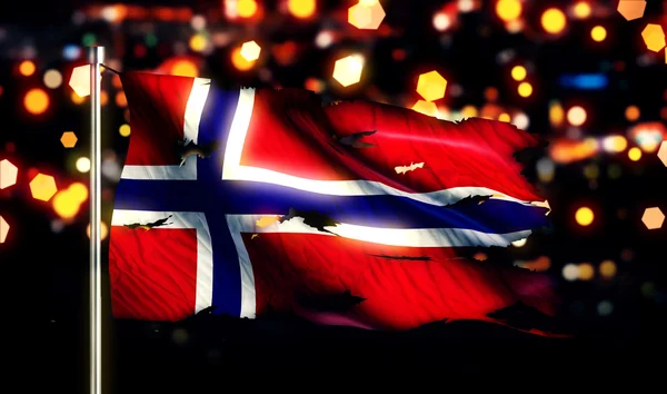 Noruega bandera nacional —  Fotos de Stock