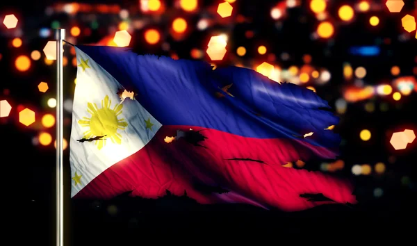 Bandiera nazionale delle Filippine — Foto Stock