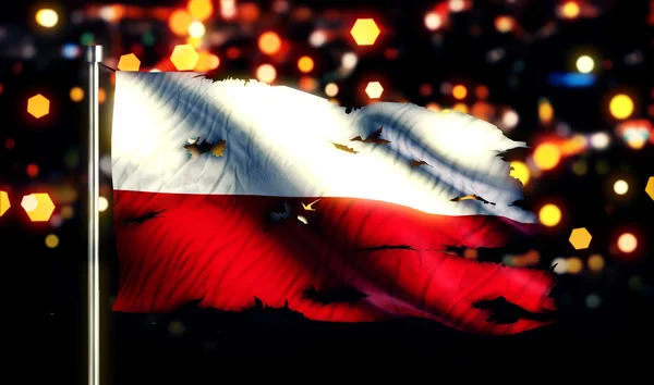 Polonia bandera nacional — Foto de Stock