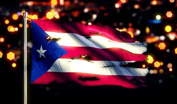 Bandera Nacional de Puerto Rico — Foto de Stock