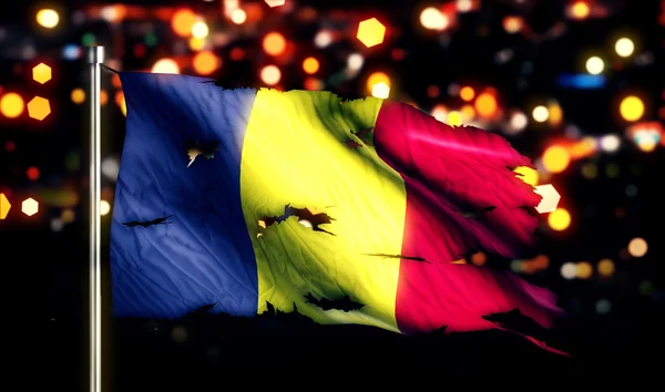 Bandera nacional de Rumanía — Foto de Stock