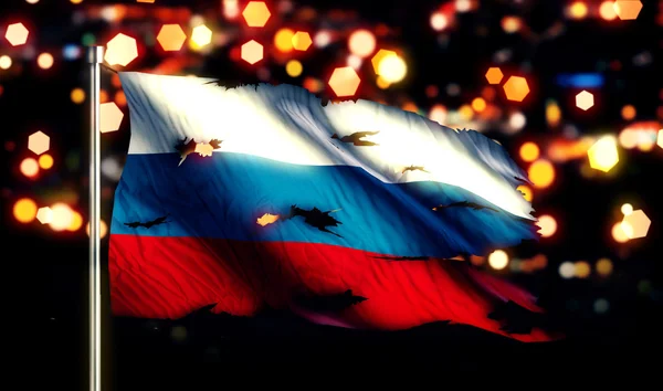Національний прапор Росії — стокове фото