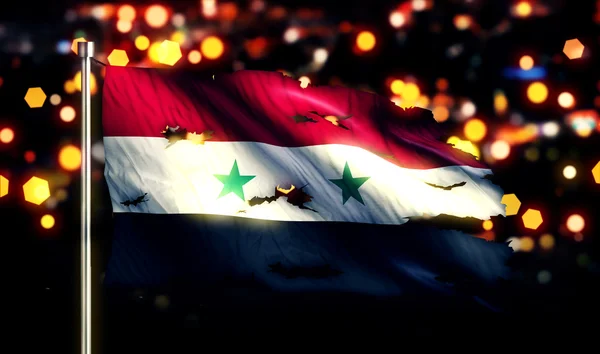 Nationale vlag van Syrië — Stockfoto