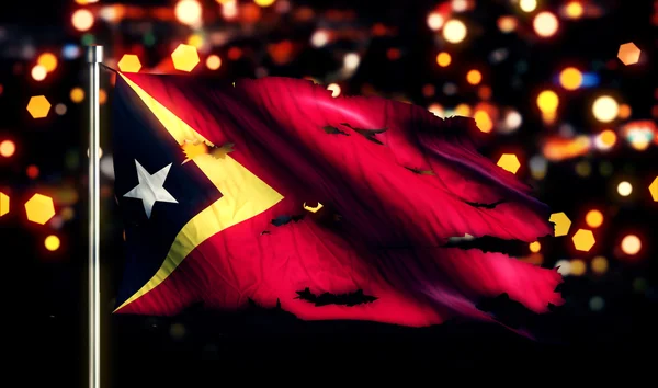 Timor leste flagga — Stockfoto