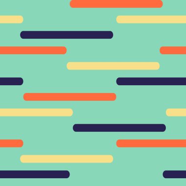 Mavi arka planda yatay çizgileri olan kusursuz vektör deseni. Mutlu yaz duvar kâğıdı dokusu. Basit dekoratif moda tekstili.