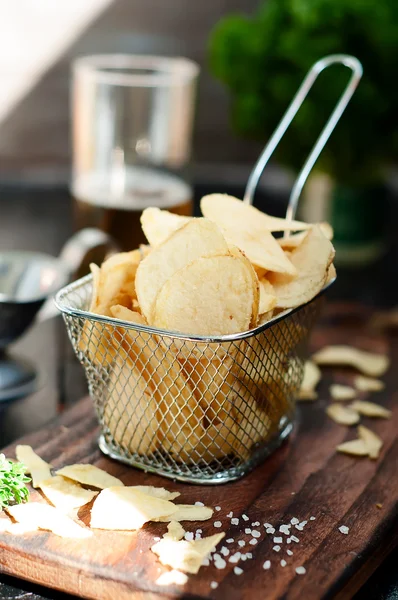Crispy potato chips — Stock Photo, Image