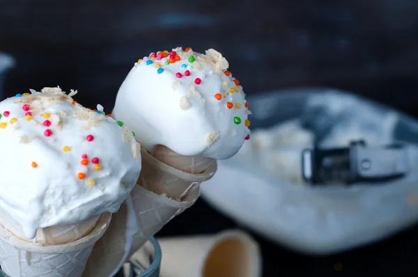 Vanilla Ice Cream — Stock Photo, Image