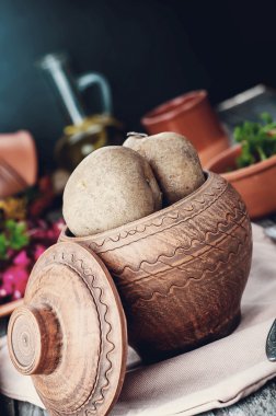 Ukrayna Ulusal yemeğin fırında patates