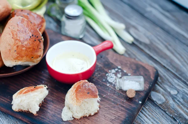 Verse broodjes zelfgemaakte — Stockfoto