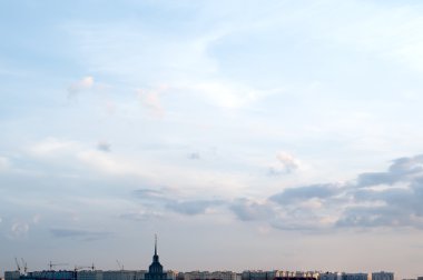 Cennet ile güzel parlak gün batımı