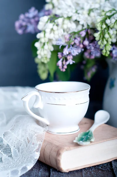 Ramo de flores de primavera lila púrpura — Foto de Stock