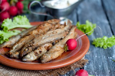 Kızarmış Balık capelin 