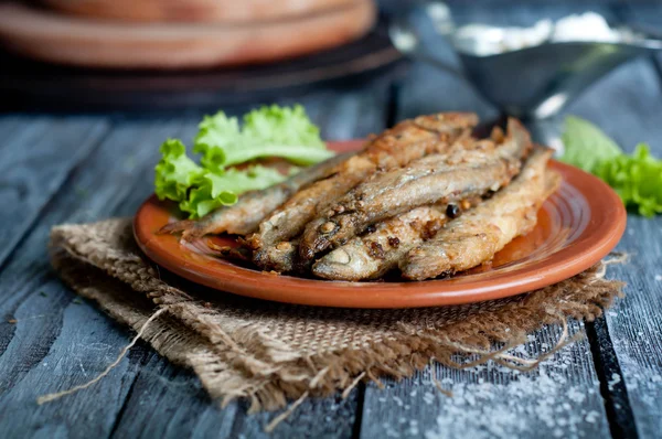 Fried fish capelin — Stock Photo, Image