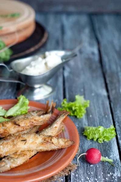 Capelin di pesce fritto — Foto Stock