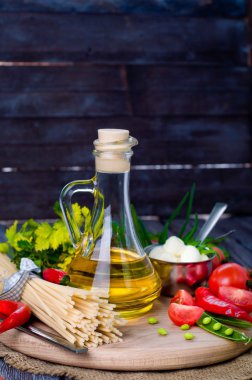  sebze, baharat ve makarna 