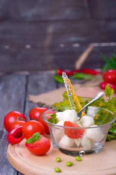 Lezzetli meze caprese — Stok fotoğraf