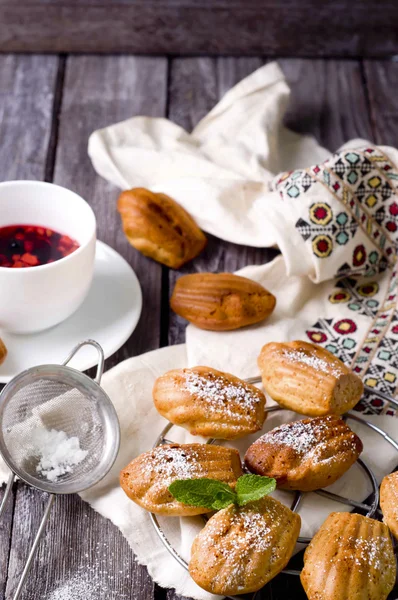 Cookie-uri Madeleine cu scorțișoară — Fotografie, imagine de stoc