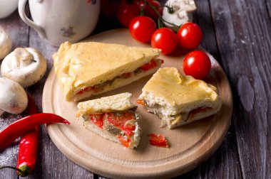 Geleneksel Fransız kiş pasta w