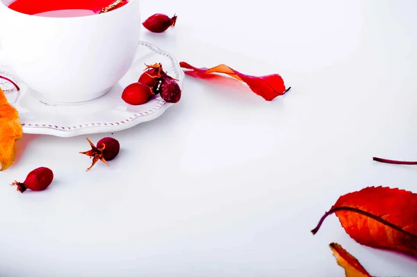 茶与玫瑰果 — 图库照片