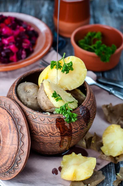 Ukrayna Ulusal yemeğin fırında patates — Stok fotoğraf