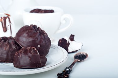 Çikolata zephyr ve kahve