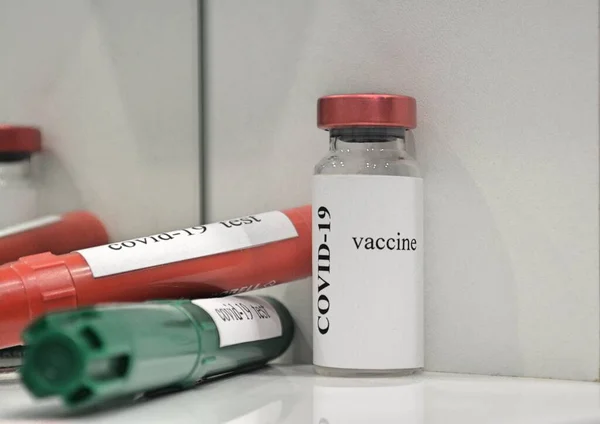 Вакцинация Ковида Короновирус Тест — стоковое фото