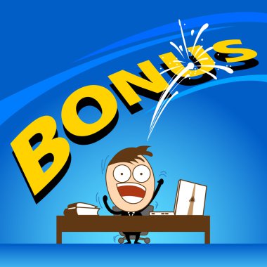 İş adamı bonus bitiş iş çıkışı zor olan