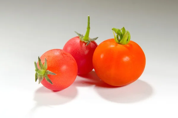 Colourful tomatoes on a table — Stock Photo, Image