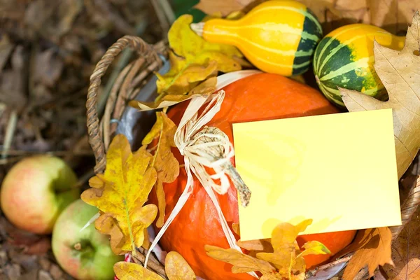 Carte de voeux d'automne — Photo